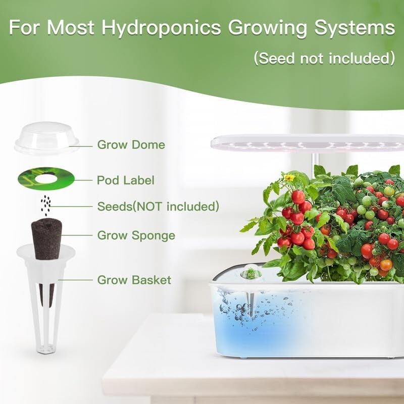 126 pcs Seed Pod Kit Hydroponics Grow Anything Kit Solid Nutrient Plant Foods