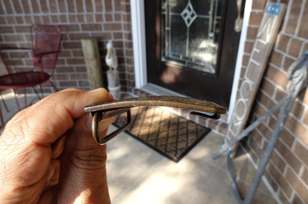 vintage BRASS Coca-Cola COKE Biedenharn Vicksburg, MS TIFFANY BELT BUCKLE