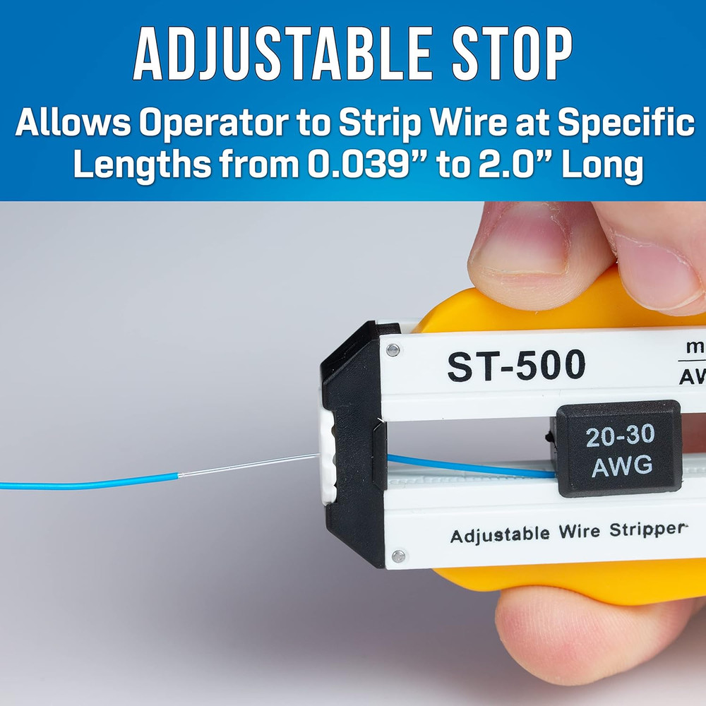 ST-500 Adjustable Precision Wire Stripper, 20-30 AWG