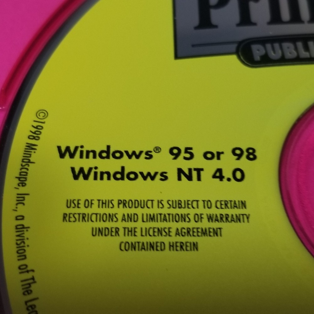 Printmaster Desktop Publishing Art Suite 7.0 Complete Software CD ROM Windows 95