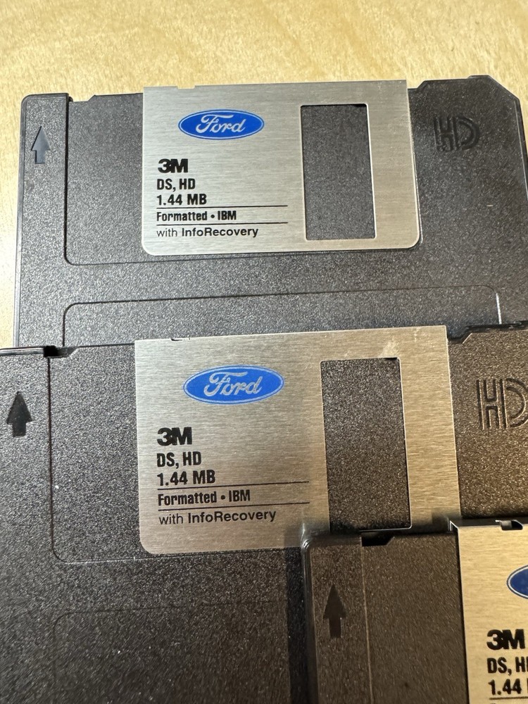 Ford Branded Floppy Disk Diskettes 3.5” High Density HD DS