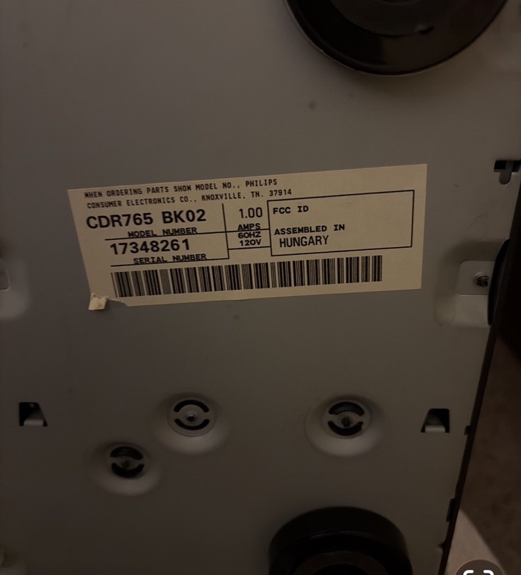 Philips CDR765 Dual Tray CD Recorder Player With Remote Audio Compact Disc