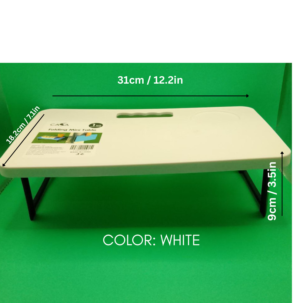 Portable Mini Table Foldable Camping Table Lightweight Plastic Side Travel Table