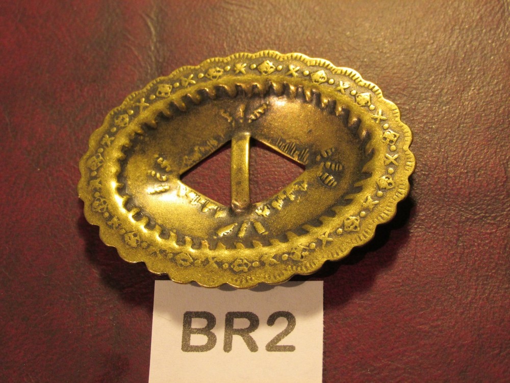 TRINITY CONCHOS MEDIUM BR2 solid BRASS VINTAGE High Quality USA Leather Crafts