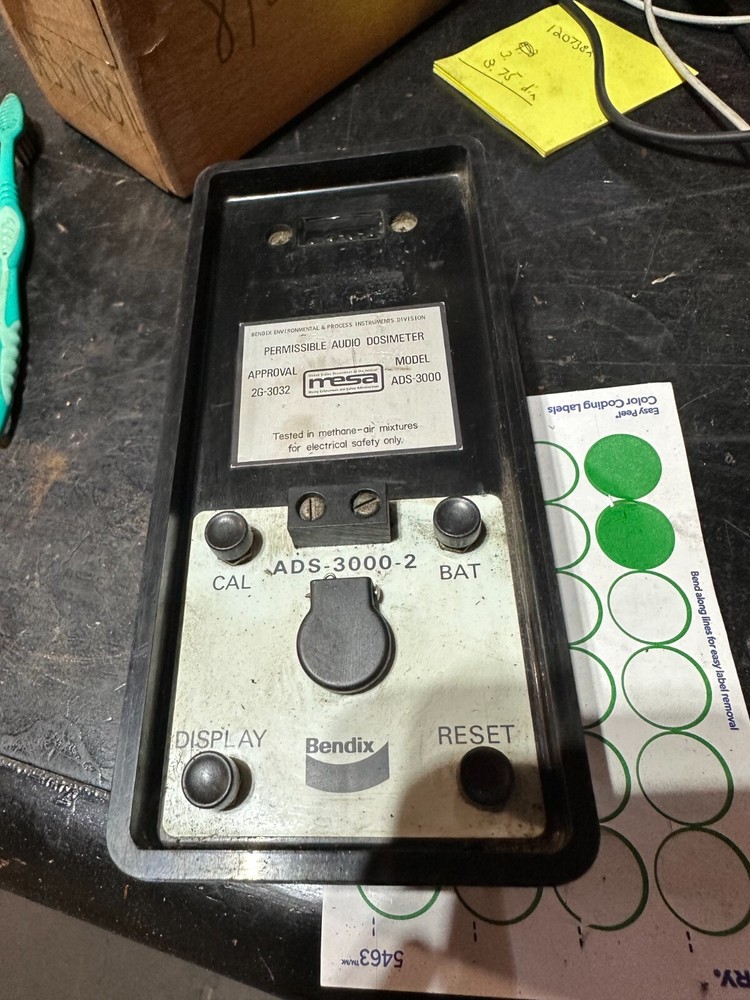 Bendix Mesa Permissable audio Dosimeter Model ads-3000