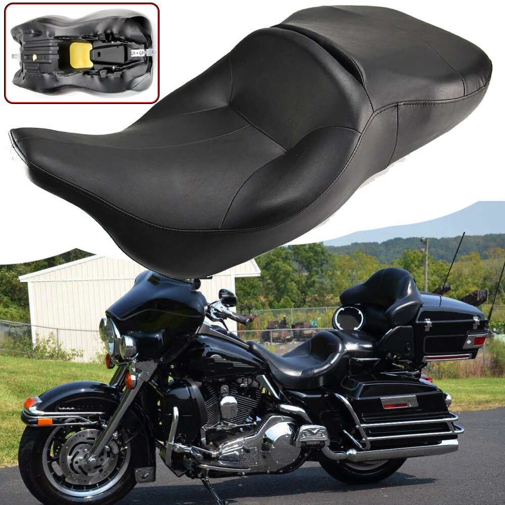For 97-07 Harley Electra Glide Standard Classic Seat Driver Passenger Rider 2 Up