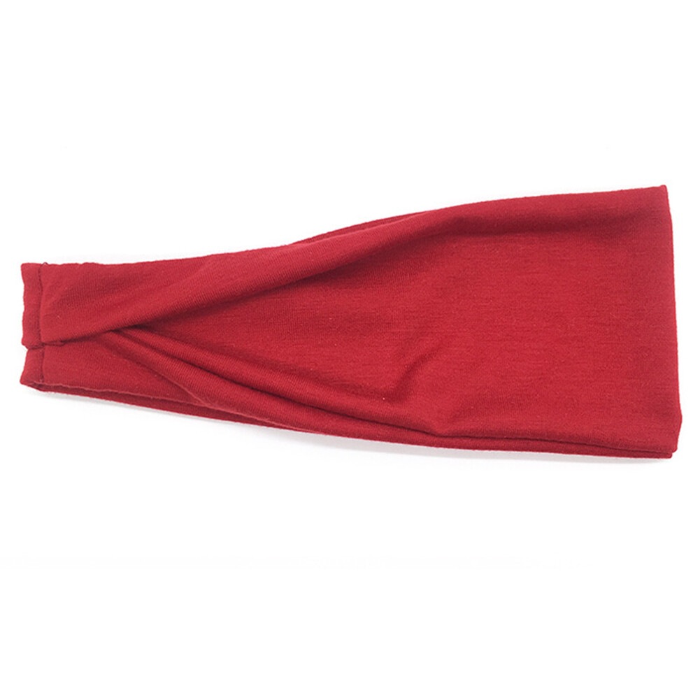 Men Women Sports Headband Head Sweatband Sweat Hair Band Gym Stretch Headwrap J;