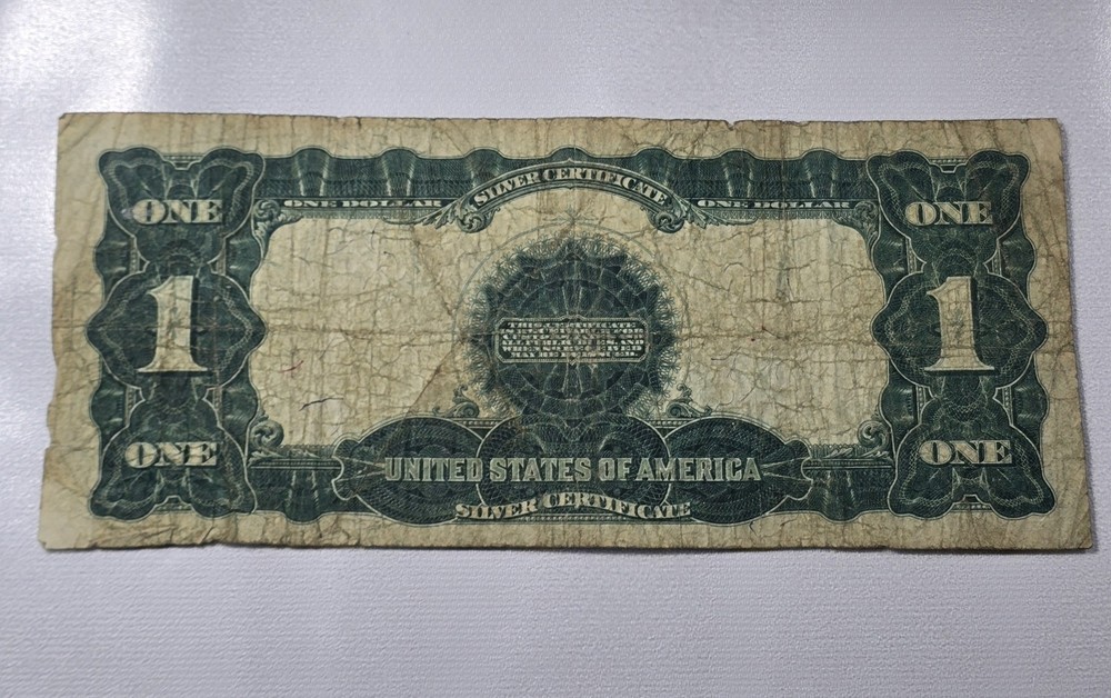 1899 $1 One Dollar Large Note Silver Certificate Black Eagle 2-5-12