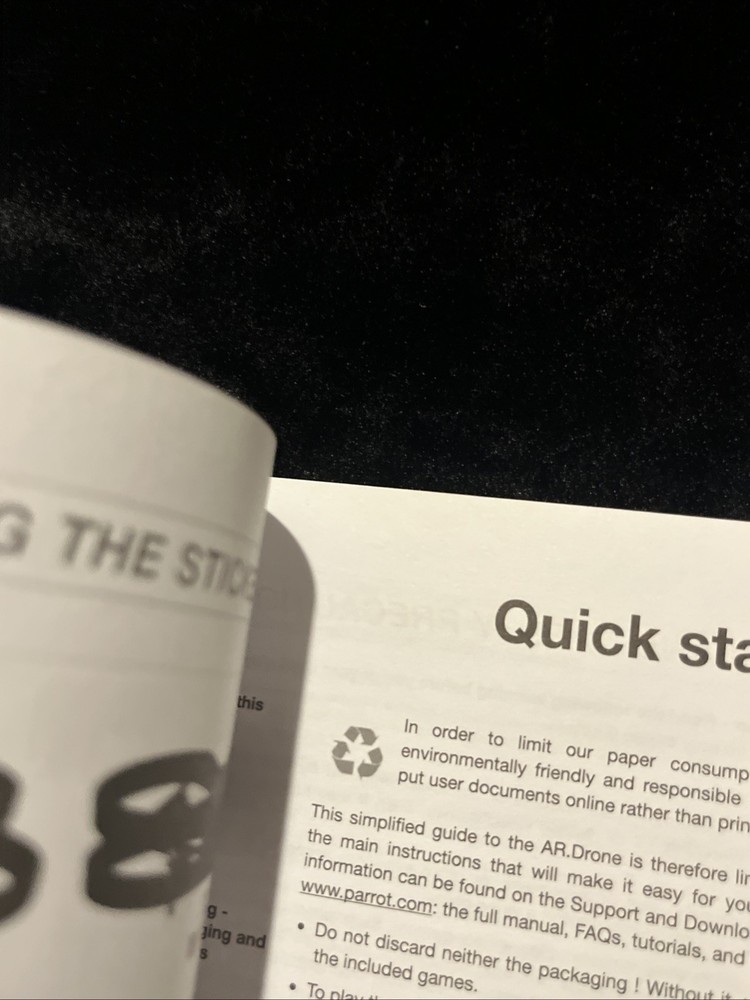 AR Drone Parrot User Manual Instructions Guide