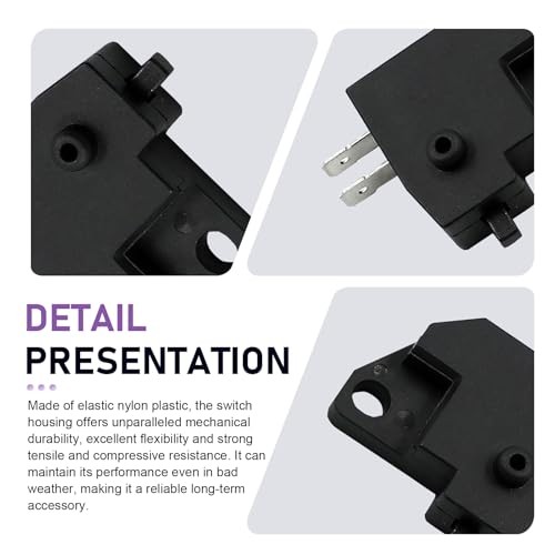 1 Pair Motorcycle Brake Light Switch, Fast Response Left & Right Brake Light