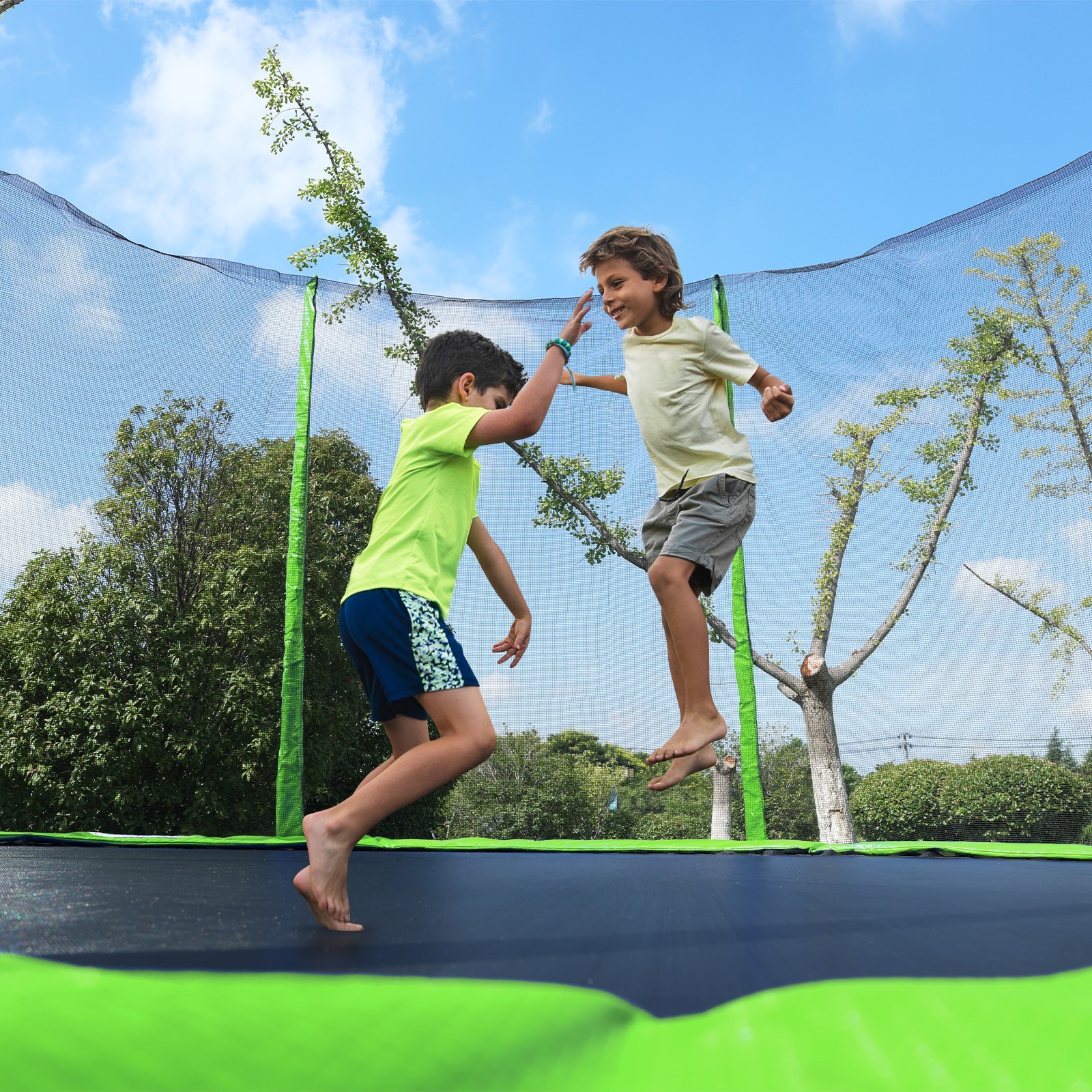 10/ 12/14/15FT Trampoline Safety Pad Replacement Universal Waterproof - Green