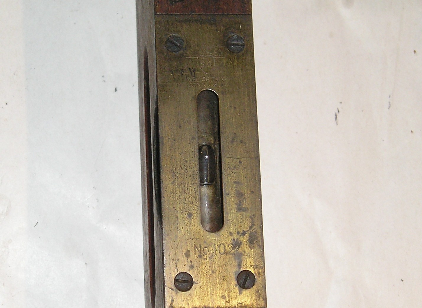 Vintage STANLEY Rule & Level Co. No. 102 Level - Sweetheart Logo 1922-1935