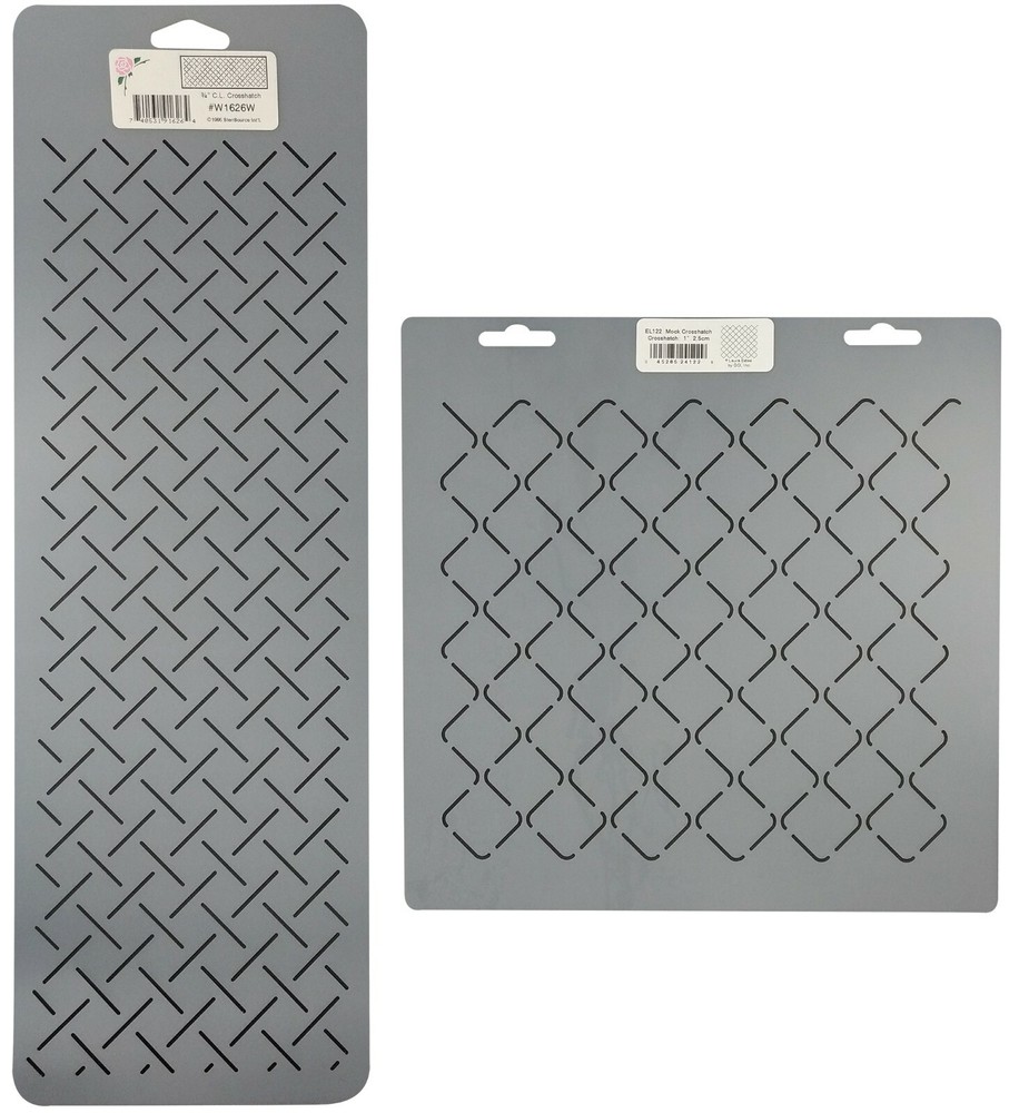 2 Quilting Stencil Mock Crosshatch Quilt Patterns Diamond Grid Stencils Pattern