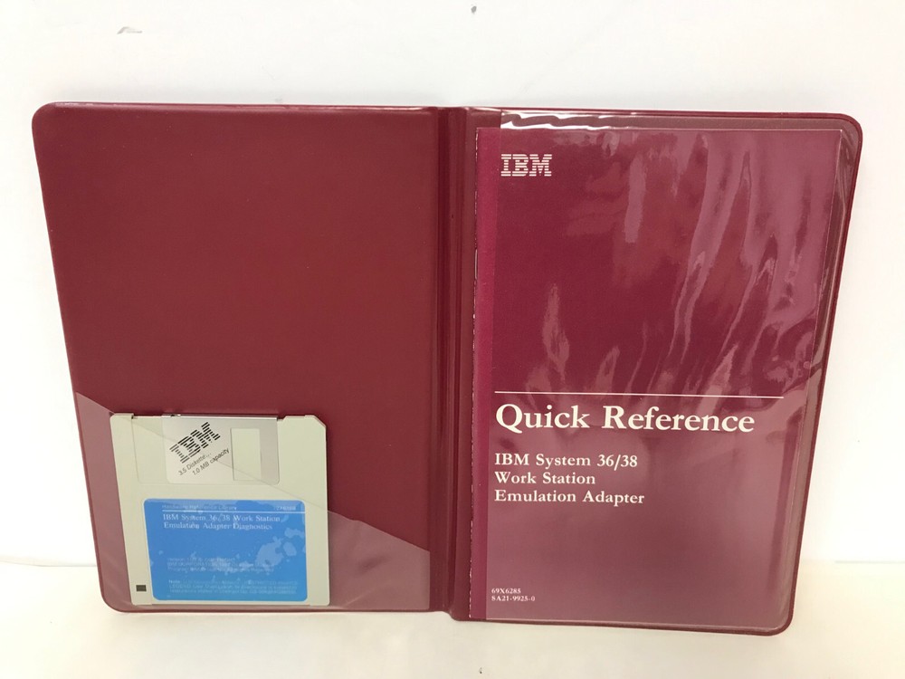 IBM SYSTEM 36/38 WORK STATION EMULATION ADAPTER QUICK REFERENCE 69X6285