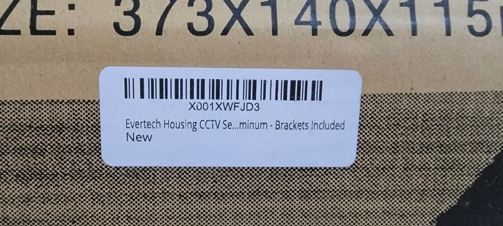 Evertech Housing CCTV Camera Box Weatherproof - Missing one screw