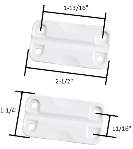For Igloo Cooler Replacement (2) Latch, (3) Hinge, Screw Set White