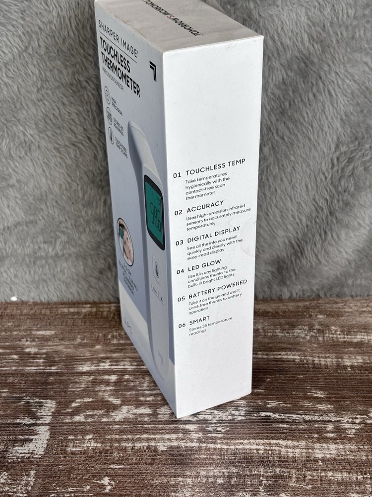 Digital Touchless Smart Forehead Thermometer SHARPER IMAGE- NEW