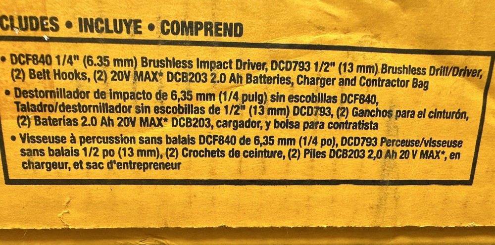DEWALT DCK227D2 20V Brushless 2-Tool Combo Kit - New