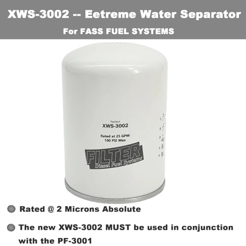 XWS-3002 PF-3001 Water Separator Fuel Filter kit for FASS Titanium Series FASS