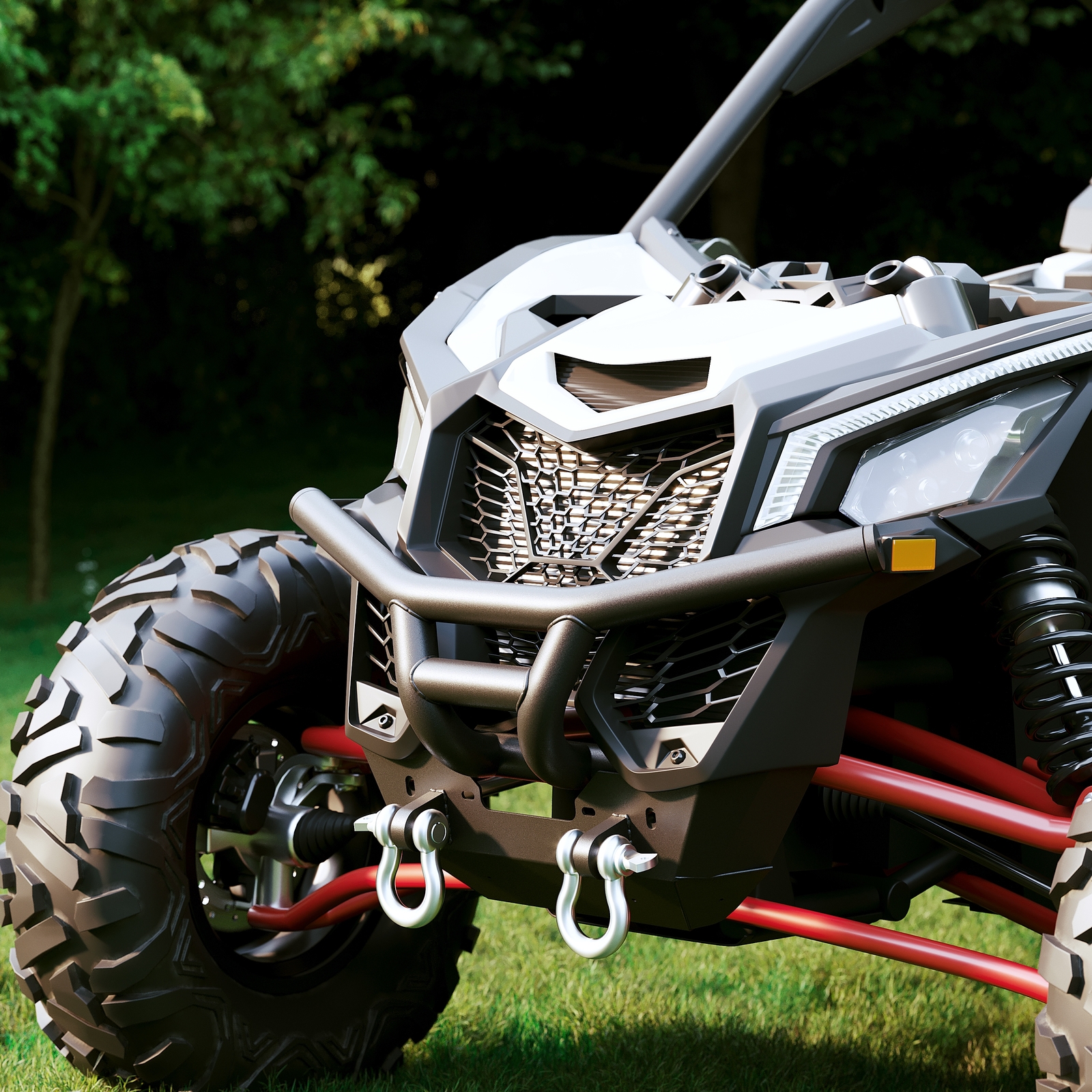 Steel Winch Ready Front Bumper For Can-Am Maverick X3 & X3 MAX Model 17-25