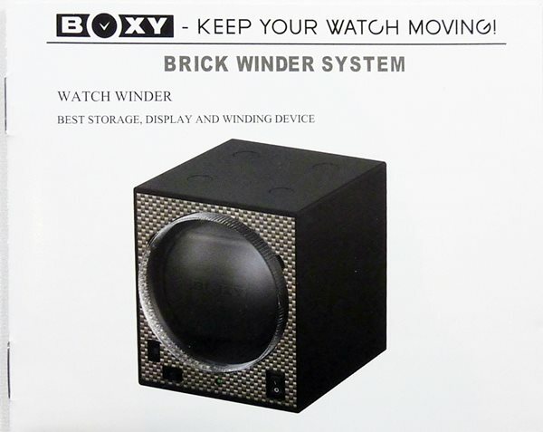 BOXY BRICK Single Automatic Watch Winder System - (1B)