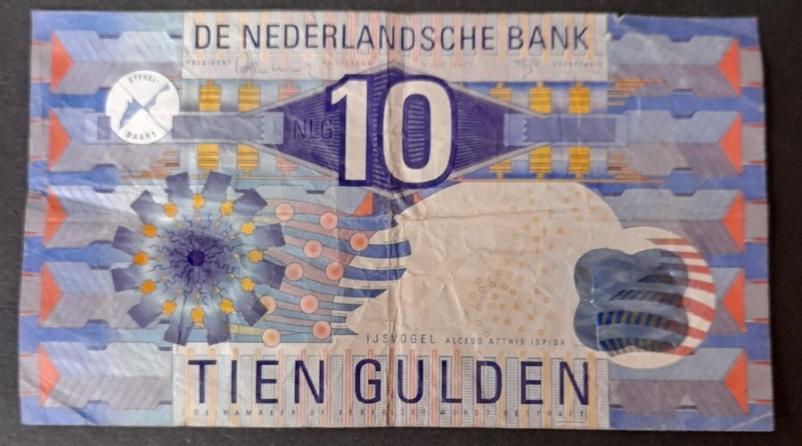 Netherlands  10 Gulden, 1997