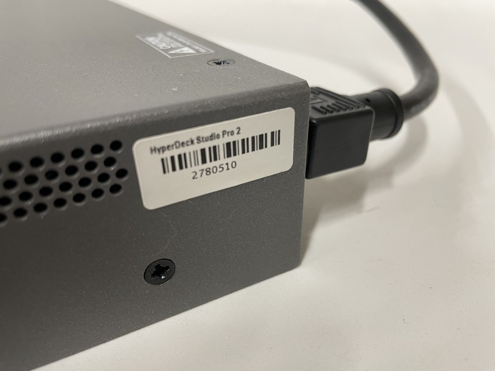 Blackmagic Design HyperDeck Studio Pro 2 Broadcast 4K SSD Video Recorder/Player