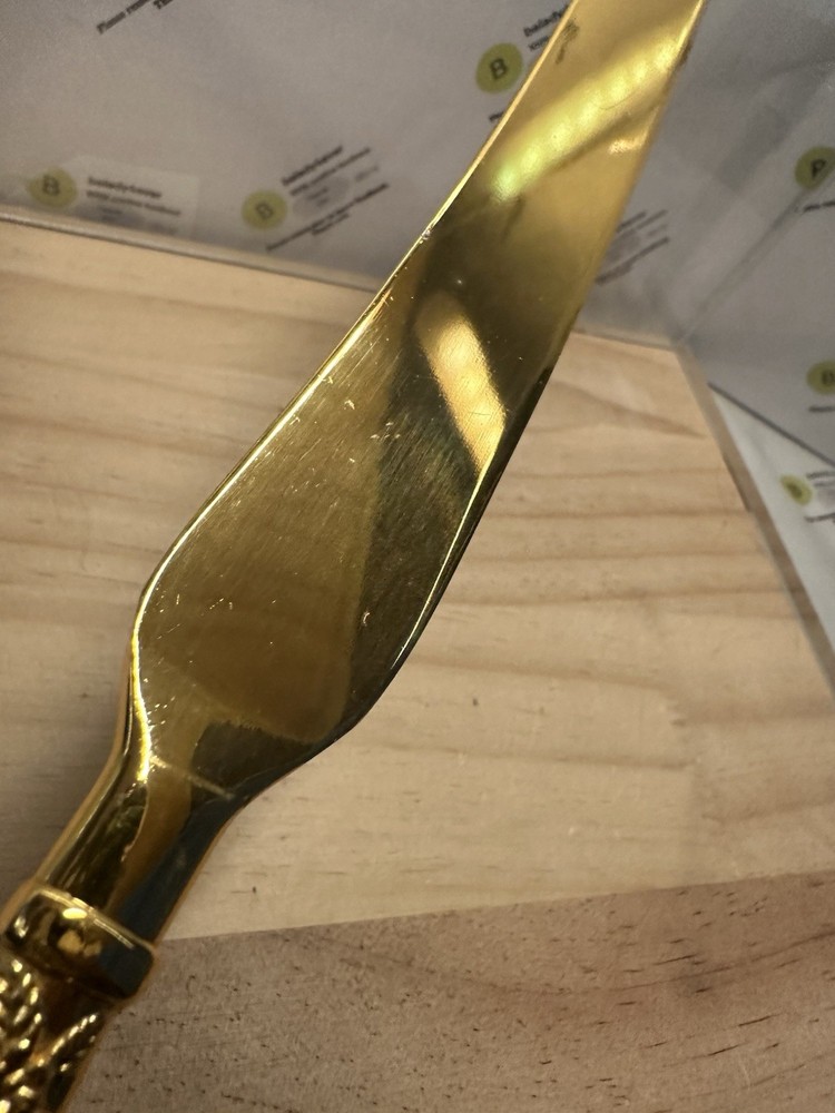 Gold Colored Cake Knife 10.75”