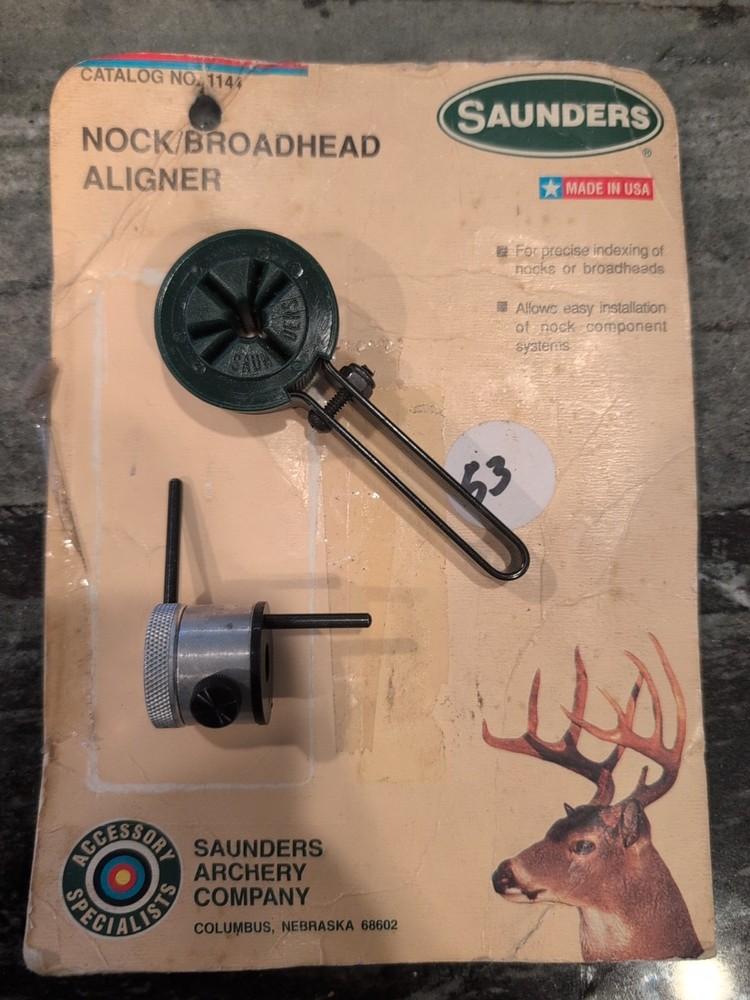 Saunders Archery nock/broadhead aligner 1144 Missing Plates Read Description