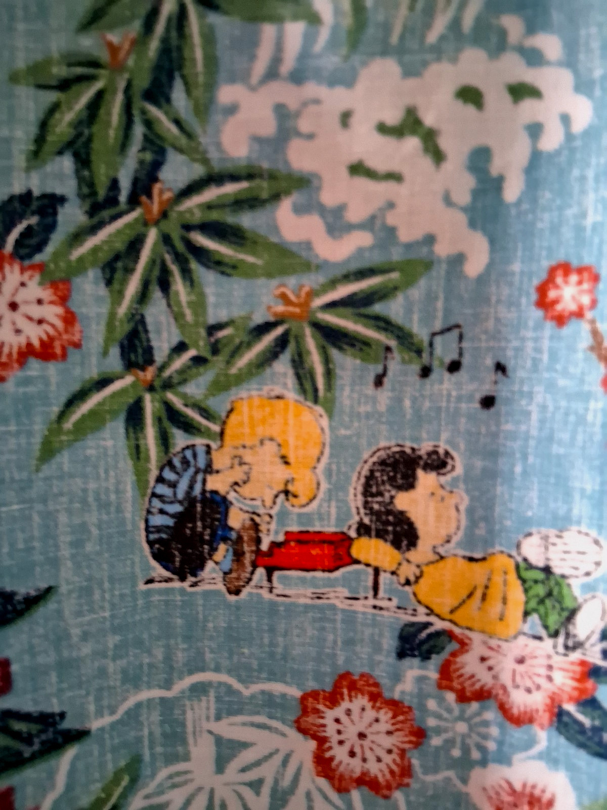 Reyn Spooner Peanuts in Japan Men's Aqua Button Front Shirt