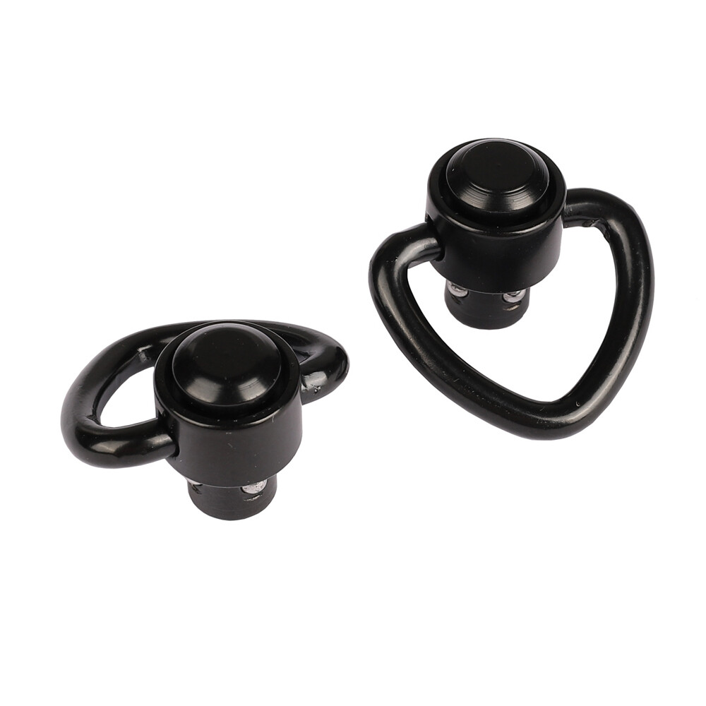 2/4 Pack QD Sling Swivels Heavy Quick Detach Release Push Button Mount Adapter