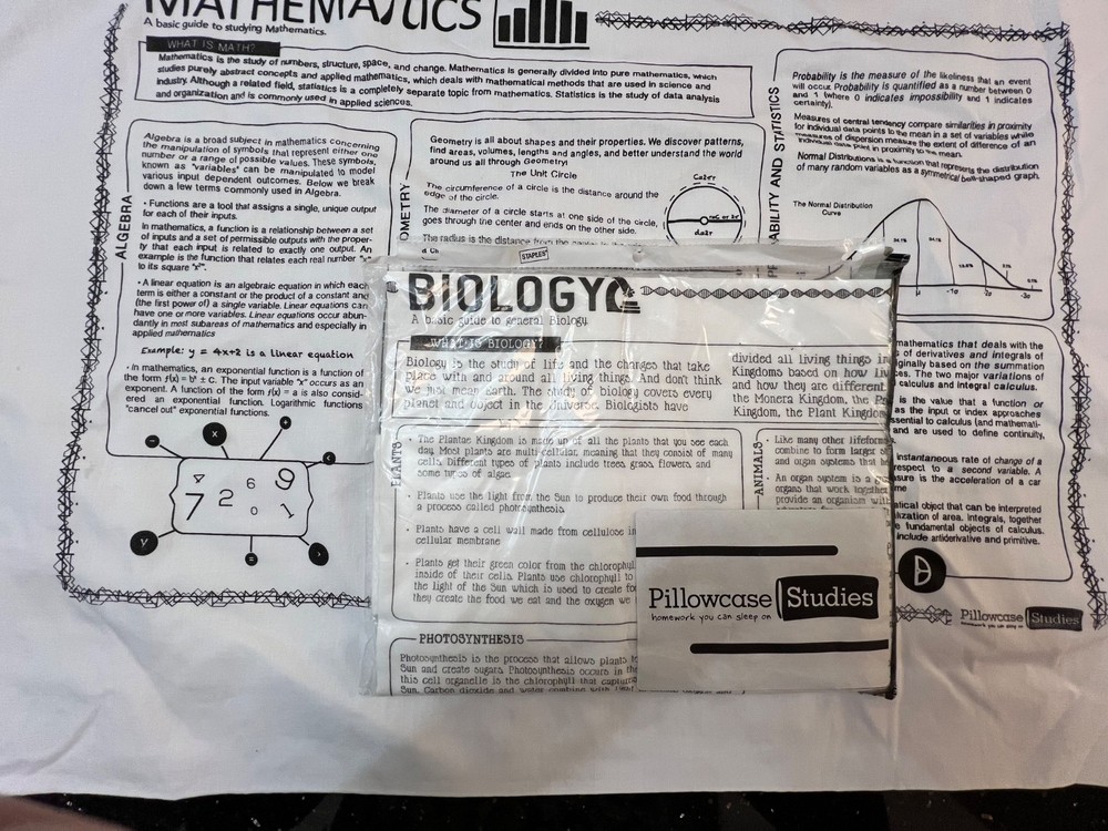 Pillowcase Studies Mathematics and Biology 2 pack