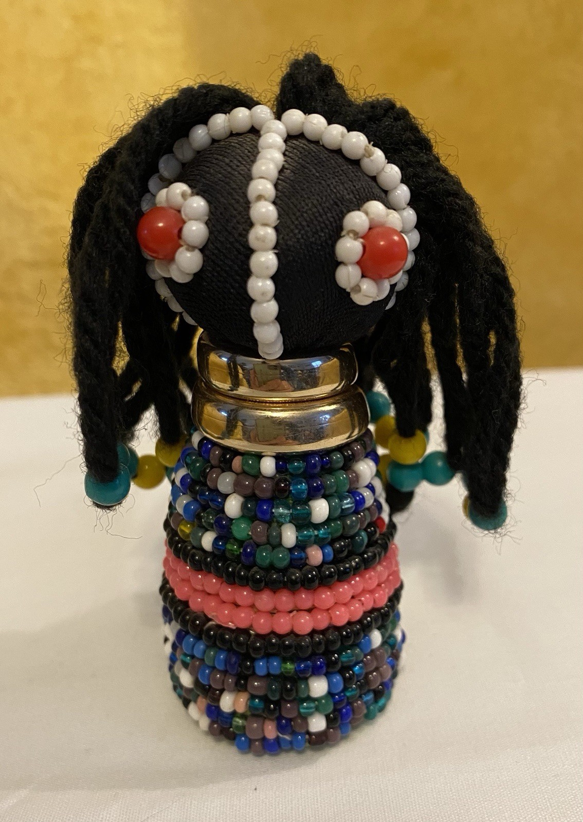 NDEBELE Handmade African Mother & Child Beaded Fertility Ceremonial Dolls