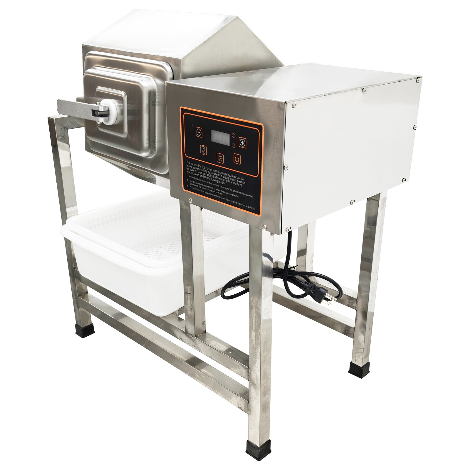 38L Commerical Chicken Marinating Machines Automatic Meat Tumbler Machine 110V