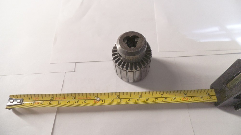 Jacobs chuck No.32, 0-3/8" capacity
