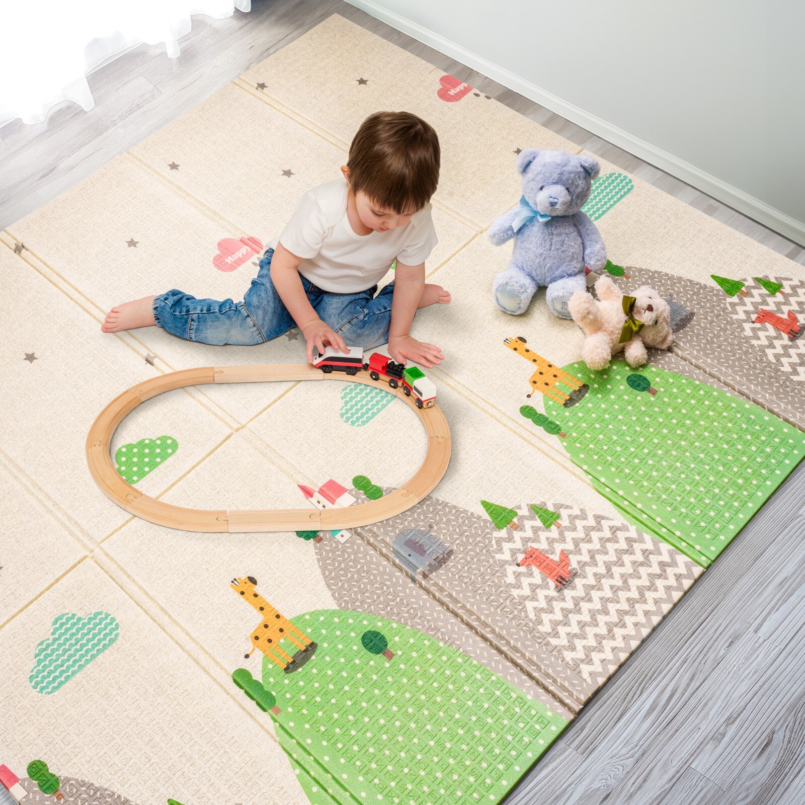 Sorbus Foldable Baby Play Mat, 78 Inch Kids Foam Mats, Waterproof Floor Play Mat