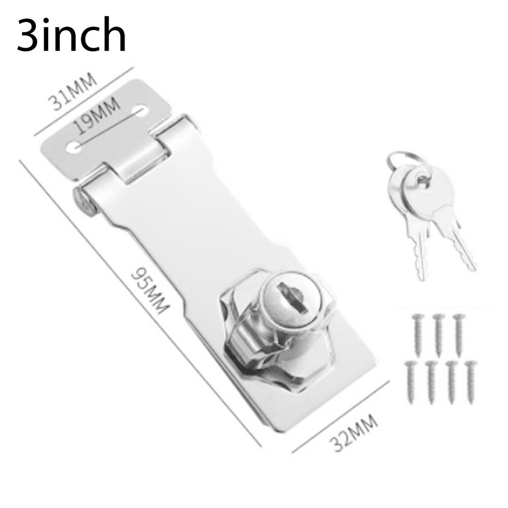 Customizable Size Install and Adjust the Locking Hasp and Staple as Needed