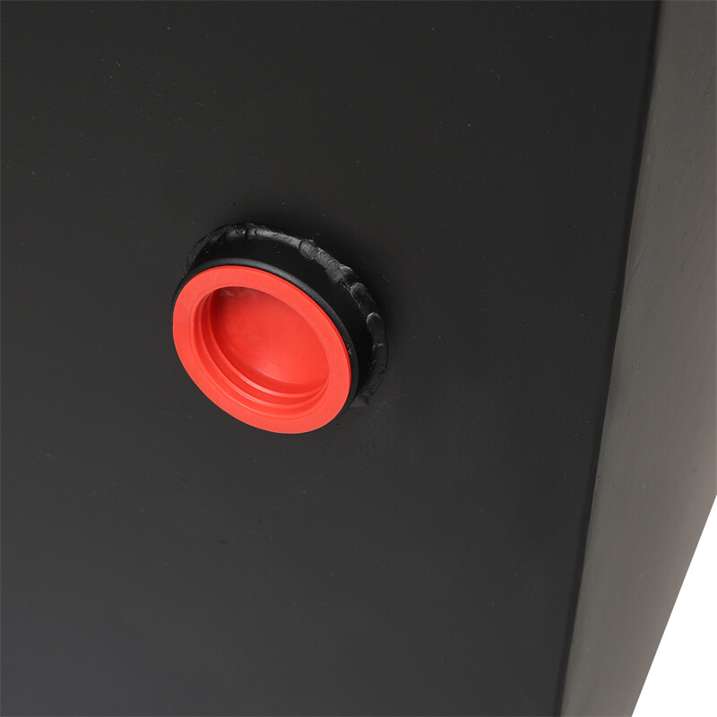 25 Gallon 12 Gauge Steel Hydraulic Fluid Reservoir Tank w/ Temp and Sight Gauge