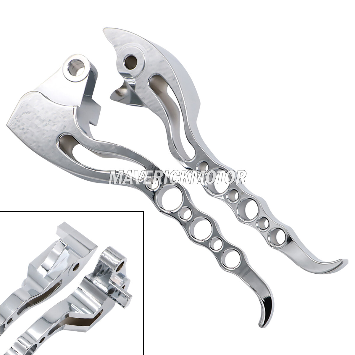 Chrome Motorcycle Brake Clutch Levers For Suzuki Boulevard M109R M 109 R 2006-17
