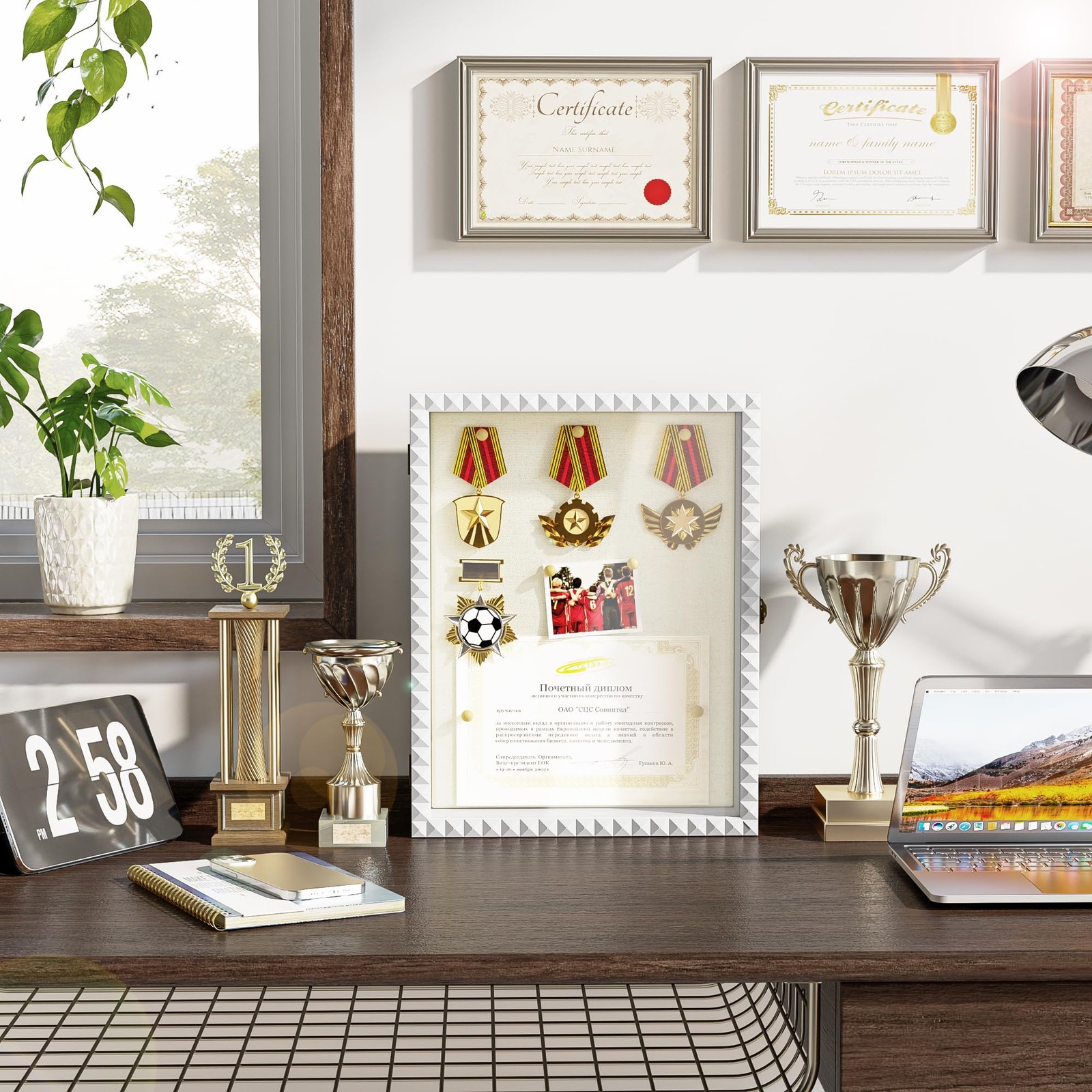 Shadow Box Frame 11x14 Deep Large Shadow Box Display Cases Wood Memory Box With