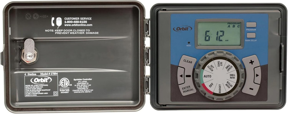 27894 - Easy-Set Logic 4-Station Indoor/Outdoor Sprinkler Timer/Controller