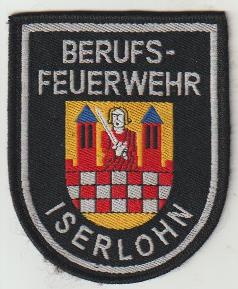 ISERLOHN GERMANY Fire Department red patch ship from Australia