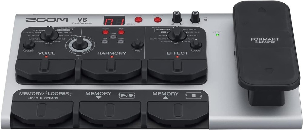 ZOOM V6-SP Vocal Processor Effects Pedal BRAND NEW