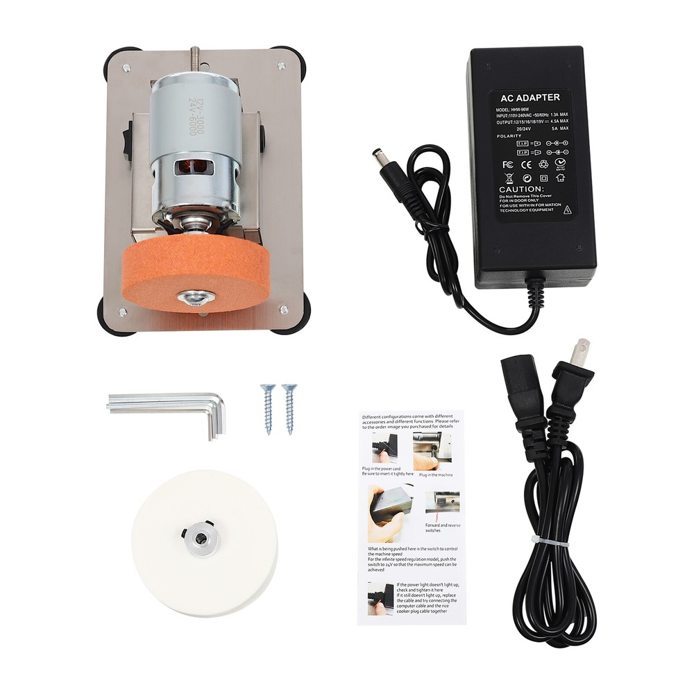Electric Benchtop Sander Small Grinder Variable Speed Table Grinder Adjustable