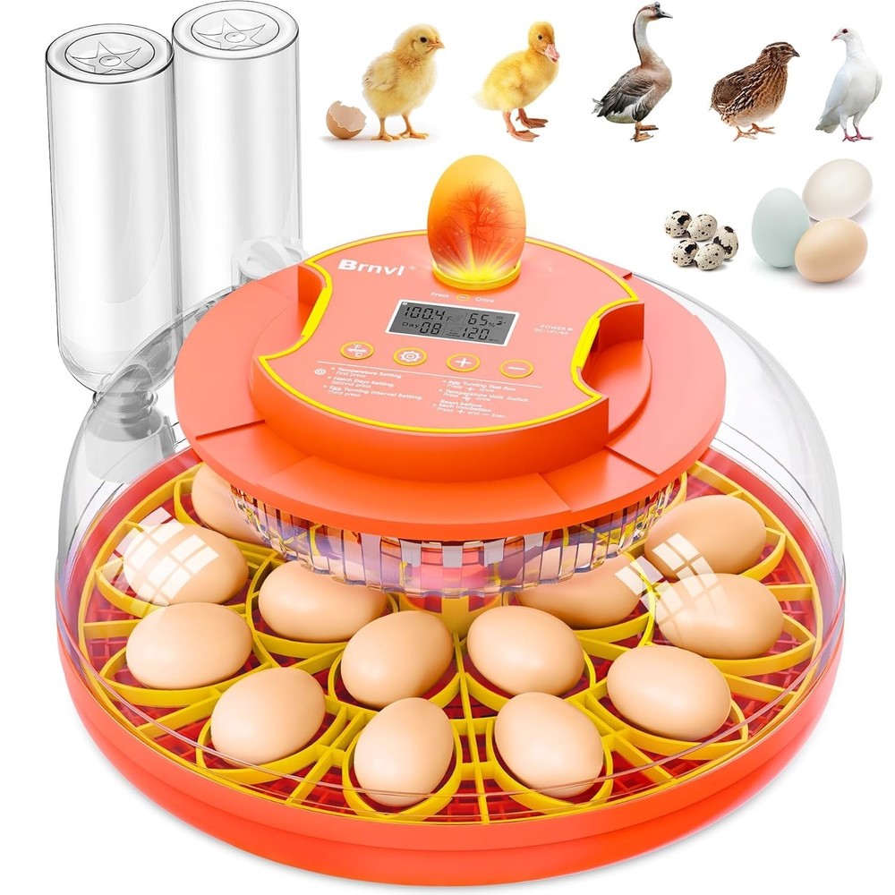 18 Egg Incubator with Automatic Egg Turning and Humidity Control Settings / NIB