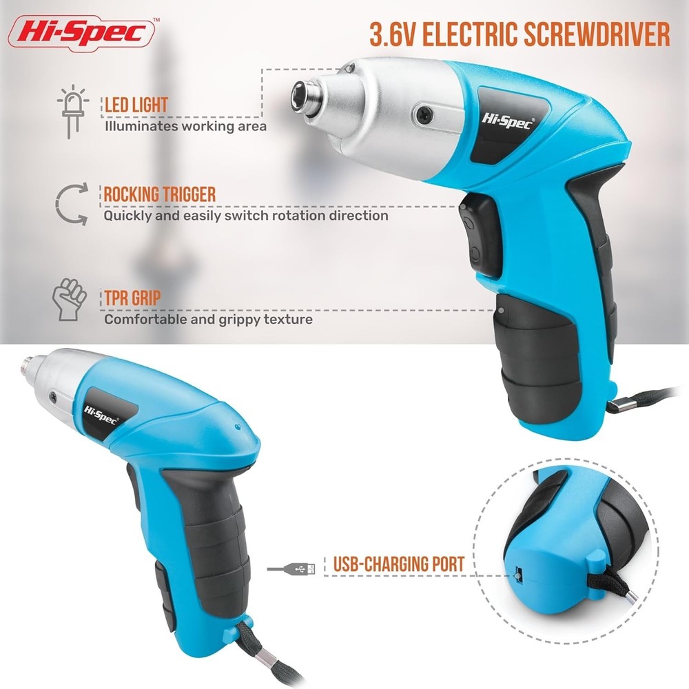 Compact & Lightweight Electric Screwdriver - Perfect for Home Projects