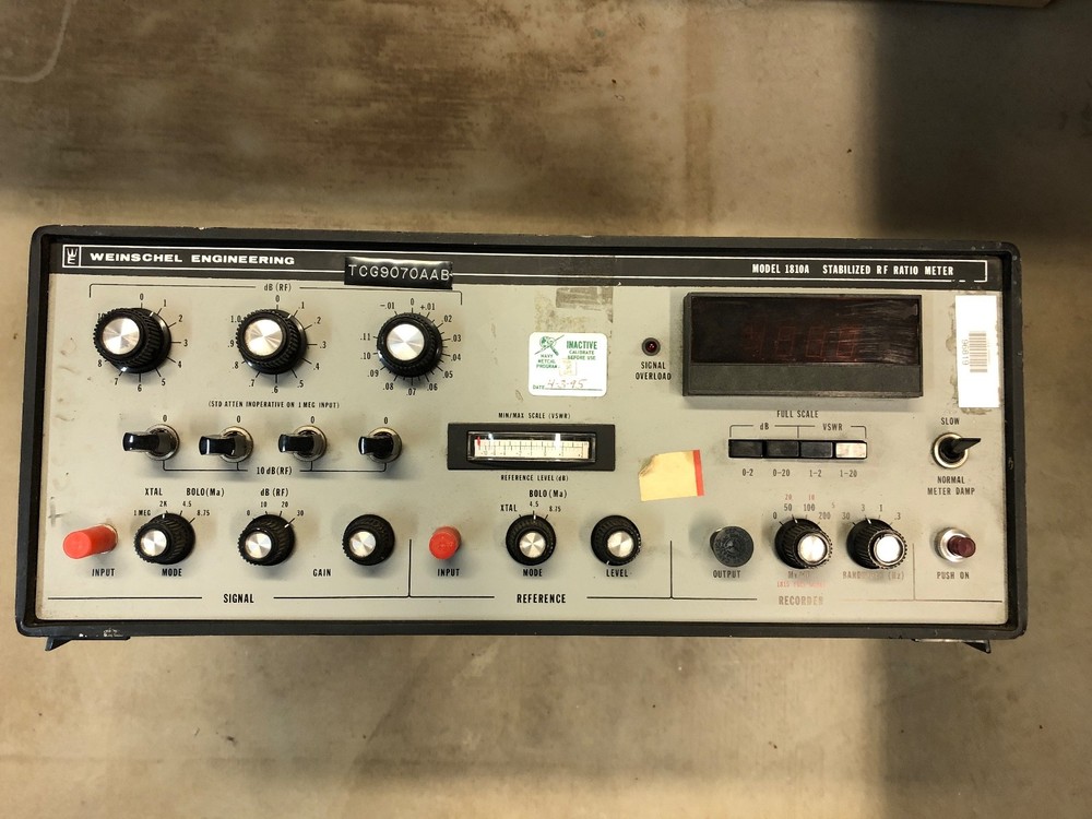 1A - Weinschel Engineering 1801A Stabilized RF Ratio Meter