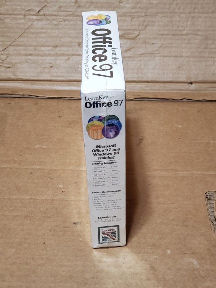 Vintage LearnKey Microsoft Office 97 Training Software 6 CD Set NEW SEALED!
