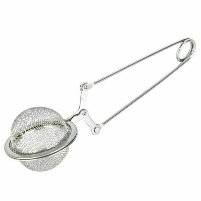1-4Pack Tea Infuser for Loose Leaf Tea Long Handled Mesh Snap Ball Tea Strainer