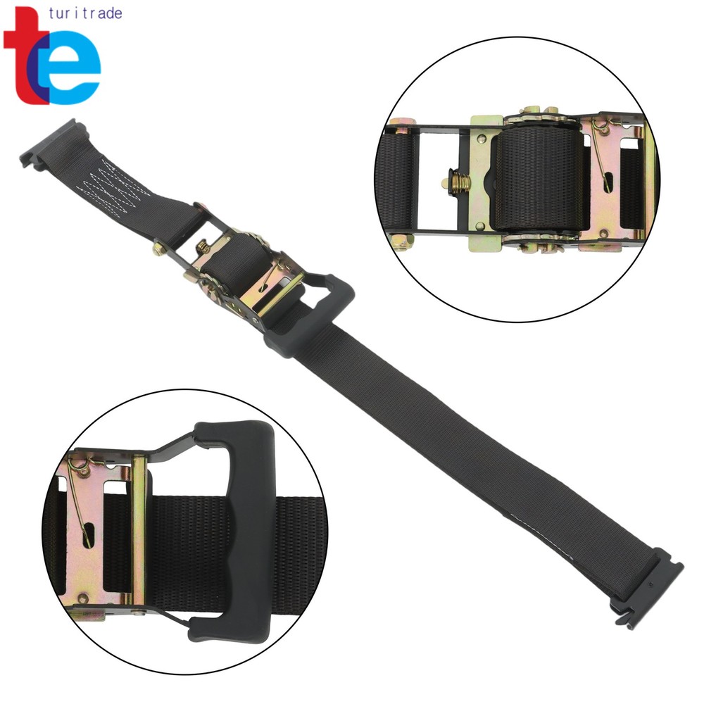 Utility Wheel Chock Tire Strap Tie Down Kit 4PCS E-Track 2PCS 6' Tie Down Strap